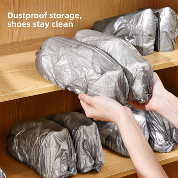 Jednorázové návleky na topánky, hrubšie, odolné voči opotrebeniu, PE materiál, 120 ks v balení