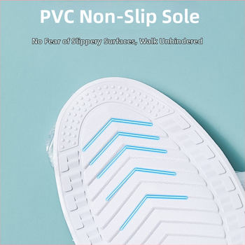 E61AAA ochranný návlek na topánky proti dažďu, unisex, PVC, protisklzový, možnosť prispôsobenia, pôvod Guangdong, balenie 200 kusov