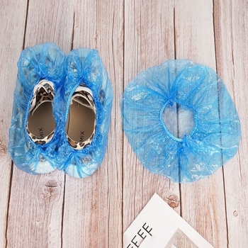 Jednorázové PE plastové návleky na topánky, zosilnené, predĺžené, ochrana proti prachu, odolné voči opotrebeniu, protišmykové