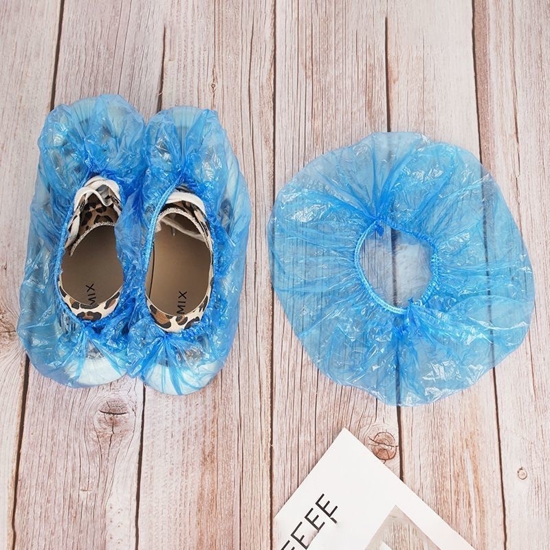 Jednorázové PE plastové návleky na topánky, zosilnené, predĺžené, ochrana proti prachu, odolné voči opotrebeniu, protišmykové