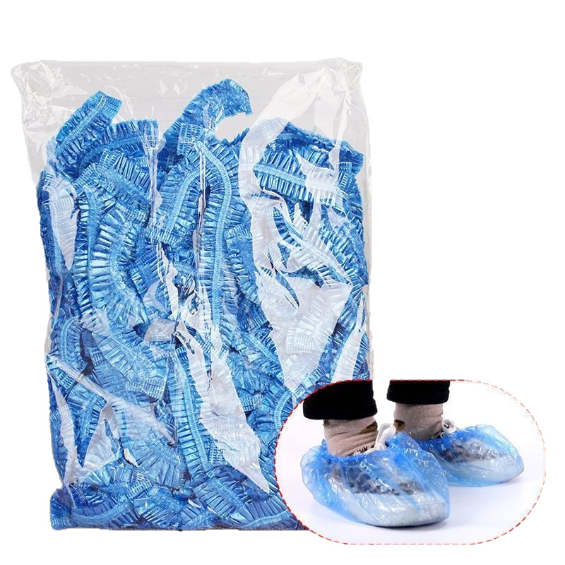 Jednorázové PE plastové návleky na topánky, zosilnené, predĺžené, ochrana proti prachu, odolné voči opotrebeniu, protišmykové