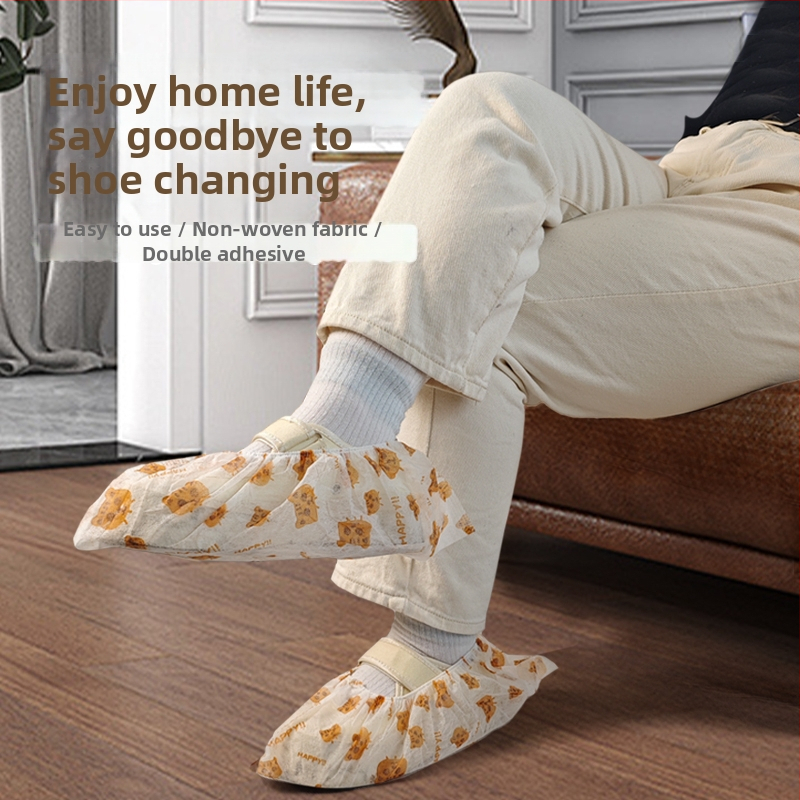 Jednorázové návleky na topánky — netkaná textília, hrúbka 0,02, odolné voči prachu, životnosť 2 roky, balenie 200 kusov