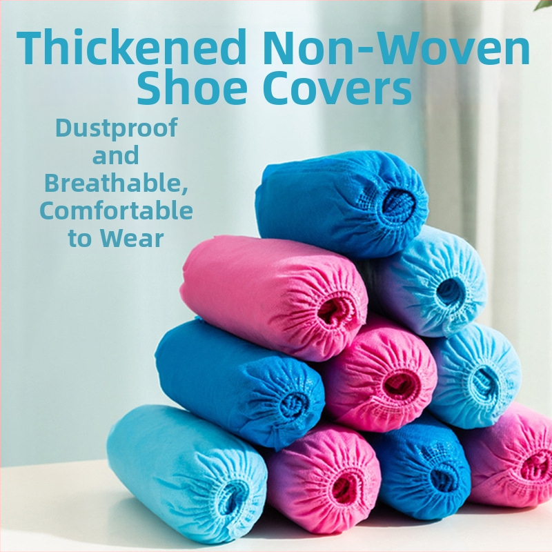 Jednorazové návleky na topánky z netkaného materiálu, protisklizové, hrúbka 300–400 g, jednofarebné, biologicky rozložiteľné