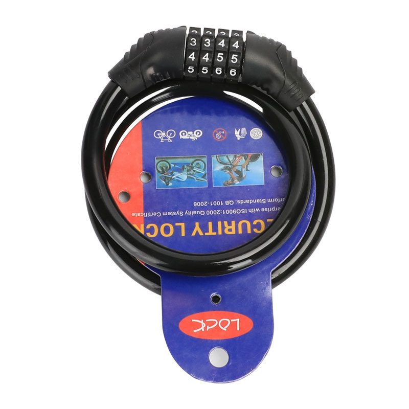 Katanac za bicikl s lozinkom protiv krađe, Model 1923, Žičani lanac, Težina 148 g, Moderan stil