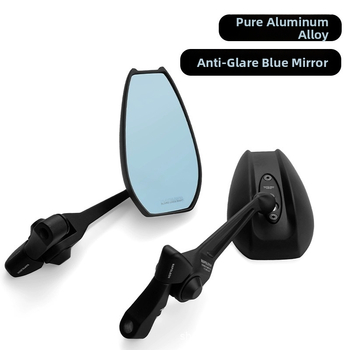 Zrkadlo spätné pre mini elektrické auto, hliníková zliatina, štvorcový tvar, univerzálne, závit vpravo aj vľavo, pevná odolnosť voči otrasom