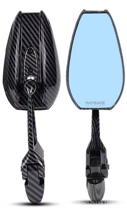 Zrkadlo spätné pre mini elektrické auto, hliníková zliatina, štvorcový tvar, univerzálne, závit vpravo aj vľavo, pevná odolnosť voči otrasom