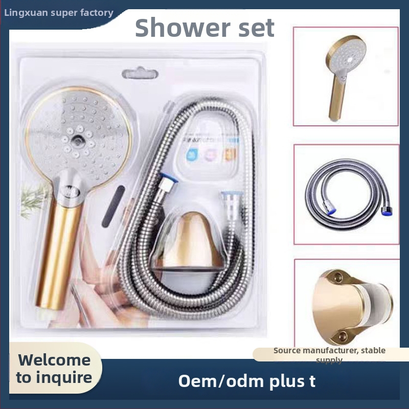 Sprchový set s ručnou hlavou a držiakom na stenu, ABS, 4. stupeň, 0–1,2 MPa, 0–120°C