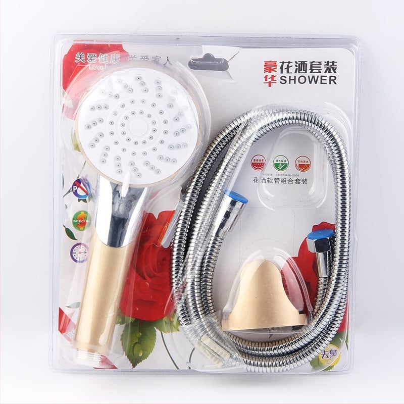 Комплект душ с ръчен душ и държач, ABS, 4 режима, стенен монтаж, 0–1.2 MPa, 0–120°C