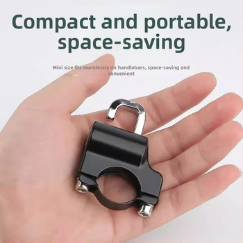 Kiiverluk mootorratta ja jalgratta kiivri jaoks, Shengwang universaalne mudel, metallist vargusvastane lukk, sobib ümmargustele torudele