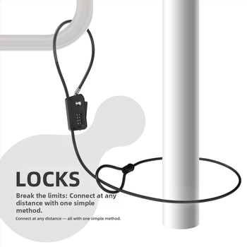 UP Security 01D6-ADJ Tsinki sulam parooliga lukk jalgrattale/skuteri/elektrilisele sõidukile – kerge luksus, 355 g