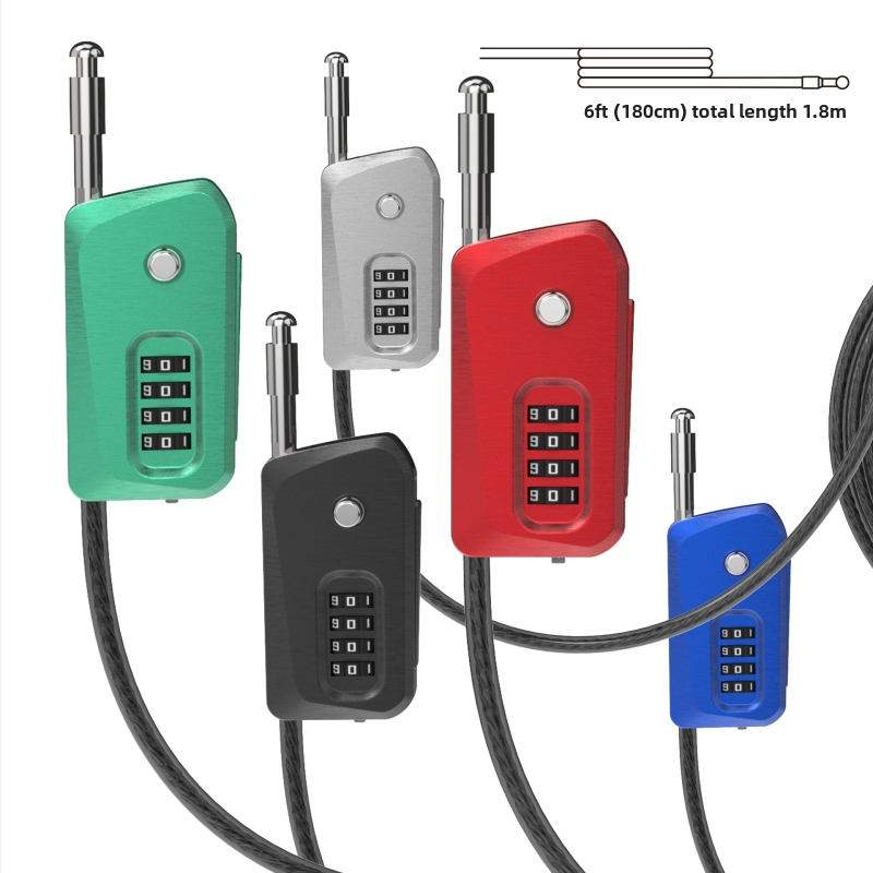 UP Security 01D6-ADJ Tsinki sulam parooliga lukk jalgrattale/skuteri/elektrilisele sõidukile – kerge luksus, 355 g