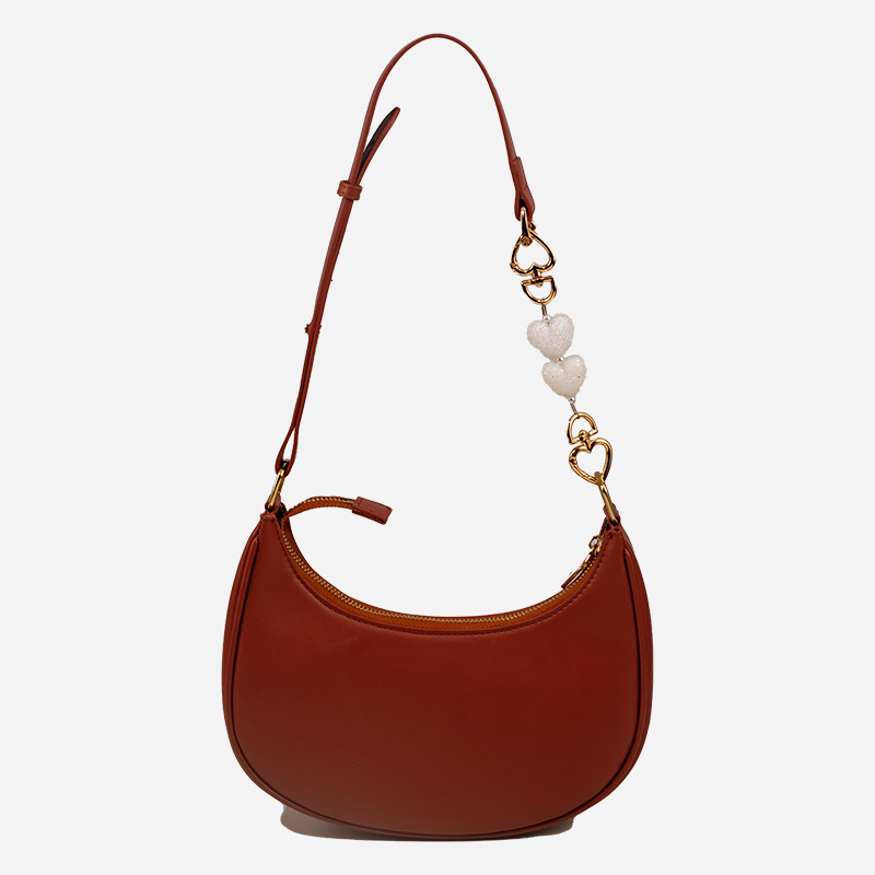 Koti/õlarihm – südamekujuline võrgumuster, dekoratiivne metallrihm koos lukuga, Weiqi, metallmaterjal, 2024 suvi