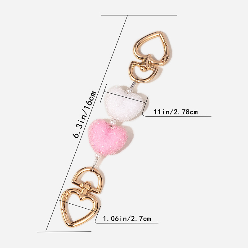 Koti/õlarihm – südamekujuline võrgumuster, dekoratiivne metallrihm koos lukuga, Weiqi, metallmaterjal, 2024 suvi