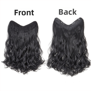 Parochňa vo V tvare pre ženy, dlhé kučeravé vlasy s veľkými vlnami, parochňa z jedného kusa, model 4VC