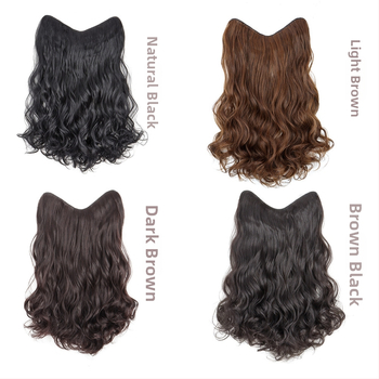 Parochňa vo V tvare pre ženy, dlhé kučeravé vlasy s veľkými vlnami, parochňa z jedného kusa, model 4VC