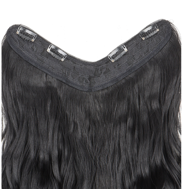 Parochňa vo V tvare pre ženy, dlhé kučeravé vlasy s veľkými vlnami, parochňa z jedného kusa, model 4VC