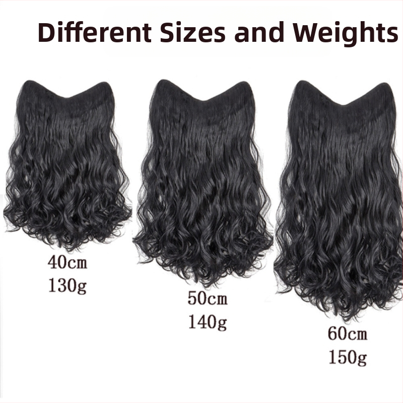 Parochňa vo V tvare pre ženy, dlhé kučeravé vlasy s veľkými vlnami, parochňa z jedného kusa, model 4VC