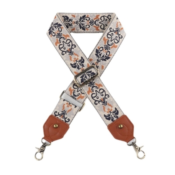 Ιμάντας ώμου για τσάντα – Sufeng Kj197 με δέρμα, πολυεστέρας, γεωμετρικό μοτίβο, εθνικό στυλ