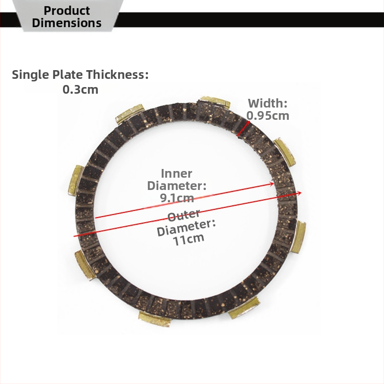 Motocyklová spojková lamela Mojielong CG125 – K dispozícii vlastné spracovanie, model CG125, pre motocykle