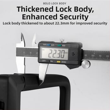 Xinleiusu 626 U-brava za bicikle i lagana vozila; tijelo od visokokvalitetne aluminijske legure, cilindar od cinkove zlitine i silikon kućište; težina 1000 g