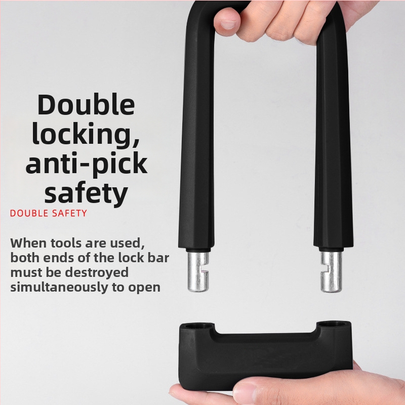 Xinleiusu 626 U-brava za bicikle i lagana vozila; tijelo od visokokvalitetne aluminijske legure, cilindar od cinkove zlitine i silikon kućište; težina 1000 g