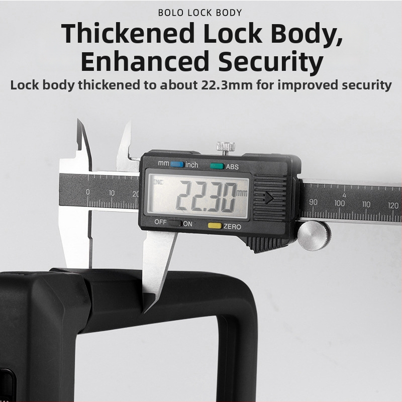 Xinleiusu 626 U-brava za bicikle i lagana vozila; tijelo od visokokvalitetne aluminijske legure, cilindar od cinkove zlitine i silikon kućište; težina 1000 g