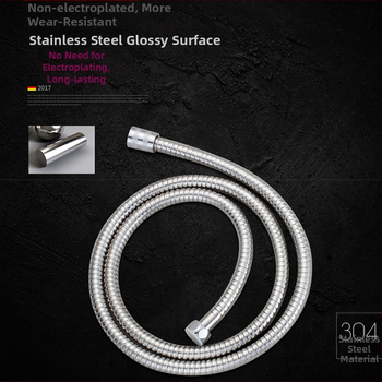 Roostevabast teras dušitoru, mudel pn-l001, nominaalne rõhk 0,8 MPa, töötemperatuur 0–100°C, paigaldus: spiraalne