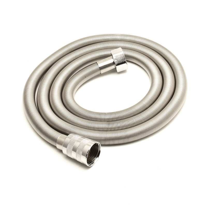 Roostevabast teras dušitoru, mudel pn-l001, nominaalne rõhk 0,8 MPa, töötemperatuur 0–100°C, paigaldus: spiraalne