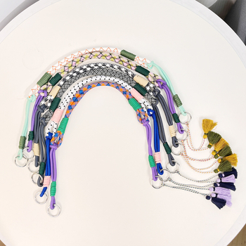 Ρυθμιζόμενος νάιλον ιμάντας για τσάντες, διασταυρωμένος στον ώμο, με σχέδιο ρίγες, ανθεκτικός στη φθορά, Χειμερινή συλλογή 2024