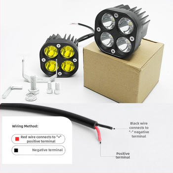 LED Four-Leaf Clover Spotlight pre auto a motorku – 12-80V, 20W, 1350lm, 50000h