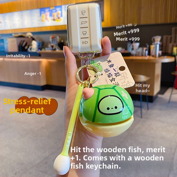 PVC kľúčenka s karikatúrnym štýlom a motívom korytnačky, individuálne balená, vhodná ako darček k svadbám, narodeninám a promóciám.