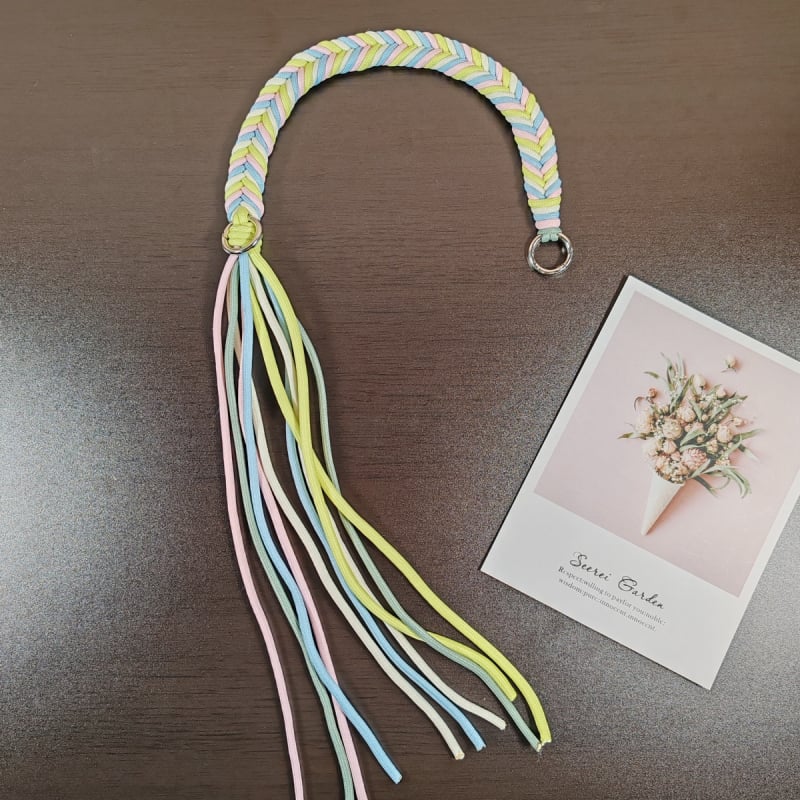 Bretea de umăr pentru geantă - șnur împletit din poliester, model dungat, stil proaspăt și dulce