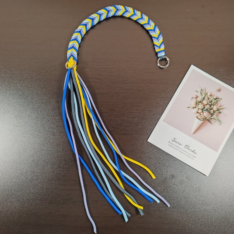 Bretea de umăr pentru geantă - șnur împletit din poliester, model dungat, stil proaspăt și dulce