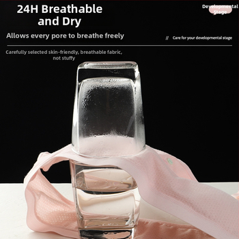 Bavlnená tréningová podprsenka pre dievčatá, košík 3/4, tenké formované košíky, pevné dvojité ramienka, priedušná a pohodlná