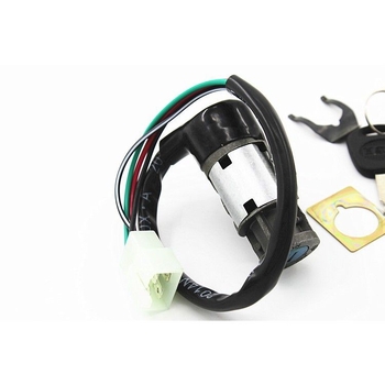 DY100 sada zámkov na motorku, jazýček zámku zo zinkovej zliatiny, dlhý štýl, ochrana