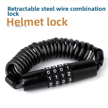 Kombinačná zámka na prilbu, zinková zliatina, mechanická, model 629, prenosná, značka NBYT