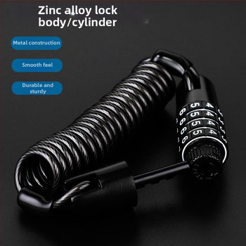 Kombinačná zámka na prilbu, zinková zliatina, mechanická, model 629, prenosná, značka NBYT