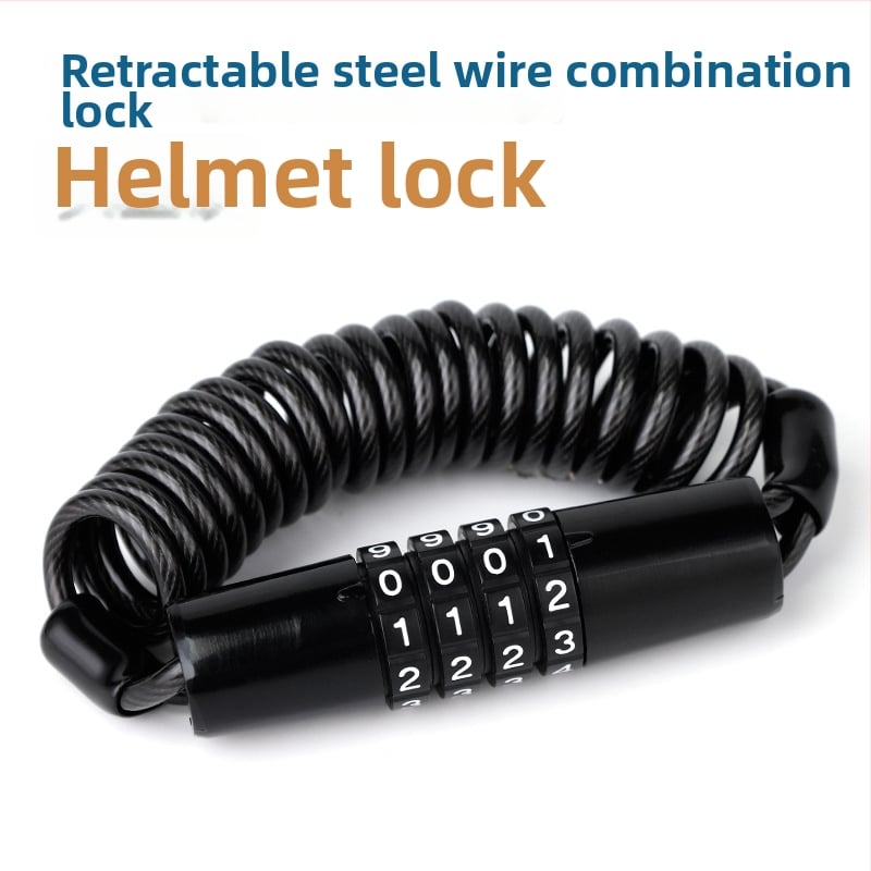 Kombinačná zámka na prilbu, zinková zliatina, mechanická, model 629, prenosná, značka NBYT