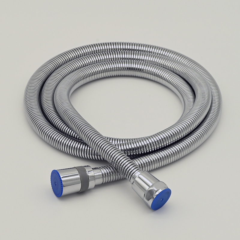 Furtun de duș cu piuliță din cupru și țeavă exterioară din oțel inox, țeavă interioară din cauciuc — anti-încâlcire, articulație universală, model RG002, 3.0 MPa, 1–90°C, conectare filetată