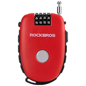 Kodu zādzības aizslēga motocikla ķiverei — pārnēsājams ABS + kabelis (Materiāls: ABS + kabelis; Zīmols: ROCKBROS; Piemēro: motocikla ķivere, bērnu rati, bagāža, kalnu velosipēds)