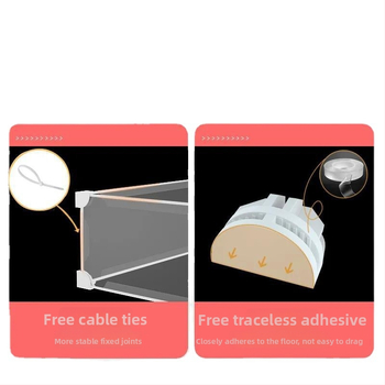 Plastová bariéra pod posteľou pre mačky