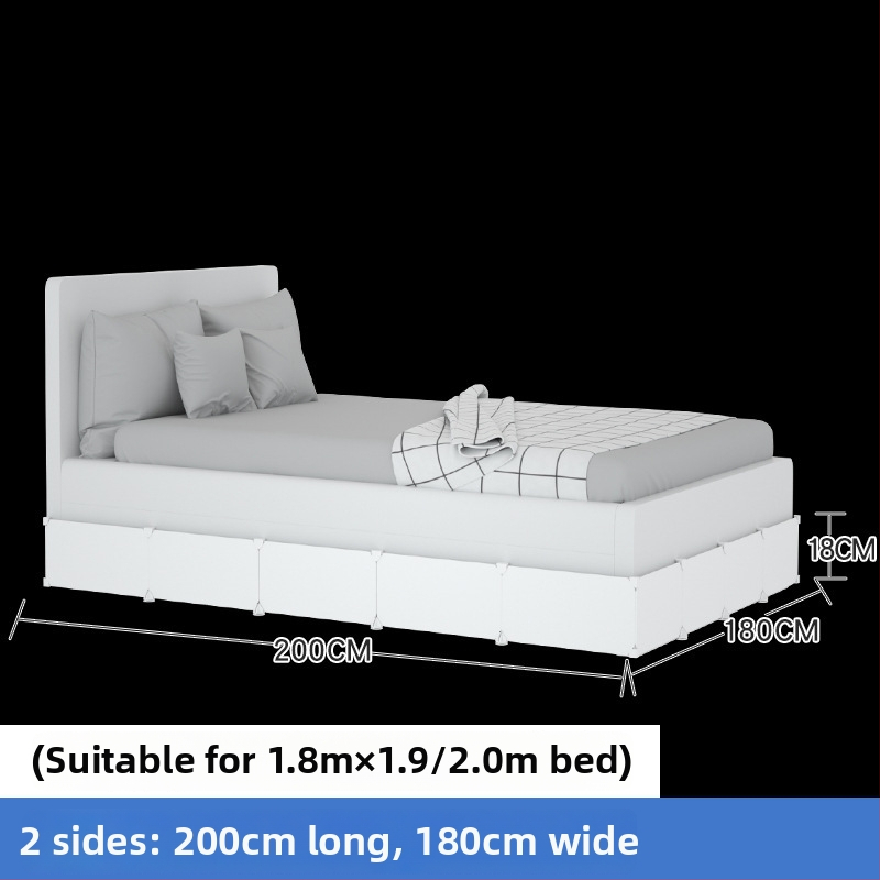 Plastová bariéra pod posteľou pre mačky