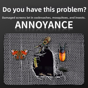 Samoolepiaca opravná náplasť na sieťky proti komárom pre okná a dvere
