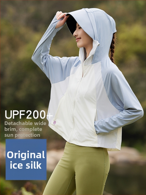 Lauko vėjas švarkas su gobtuvu, nailoninė medžiaga, UPF100+ saulės apsauga, kvėpuojanti ir drėgmę šalinanti.