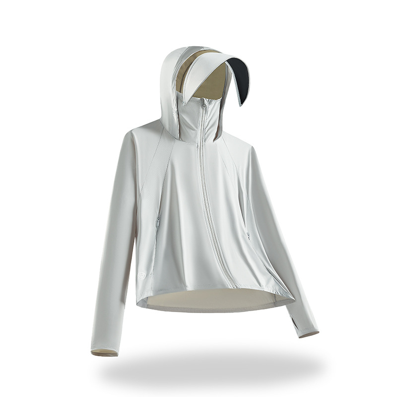 Lauko vėjas švarkas su gobtuvu, nailoninė medžiaga, UPF100+ saulės apsauga, kvėpuojanti ir drėgmę šalinanti.