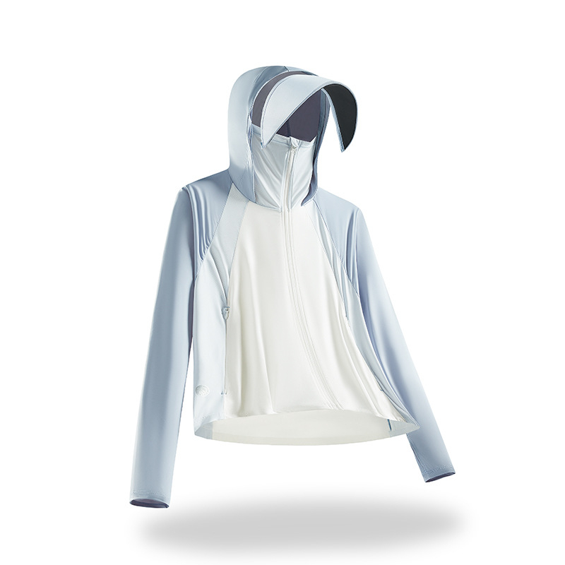 Lauko vėjas švarkas su gobtuvu, nailoninė medžiaga, UPF100+ saulės apsauga, kvėpuojanti ir drėgmę šalinanti.