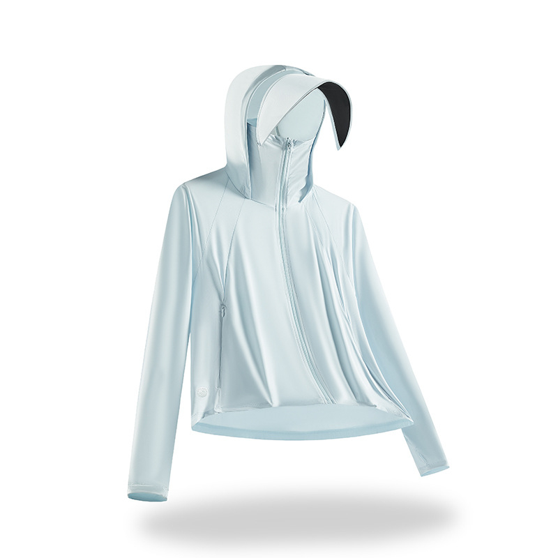 Lauko vėjas švarkas su gobtuvu, nailoninė medžiaga, UPF100+ saulės apsauga, kvėpuojanti ir drėgmę šalinanti.