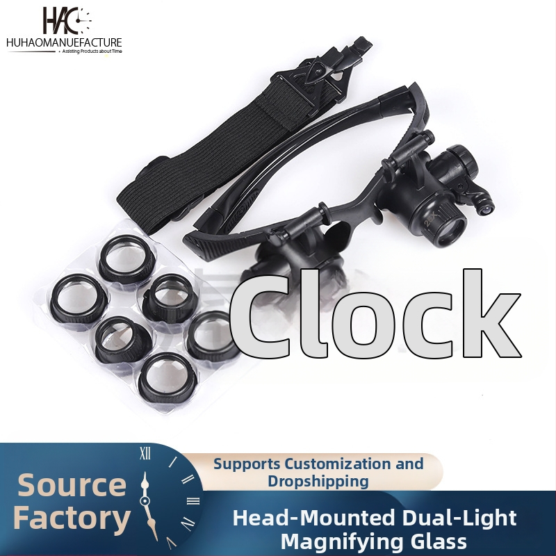 Tiger Hao FDJ001 Lupa na opravu hodiniek s LED osvetlením a vymeniteľnými viacerými šošovkami