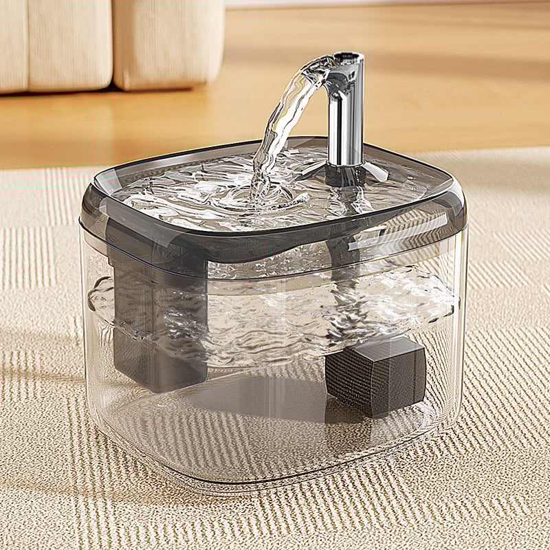 Macska vízforrás automatikus keringéssel – műanyag – Modell SS-869 – Shengshi márka – Kisállat etetőeszközök