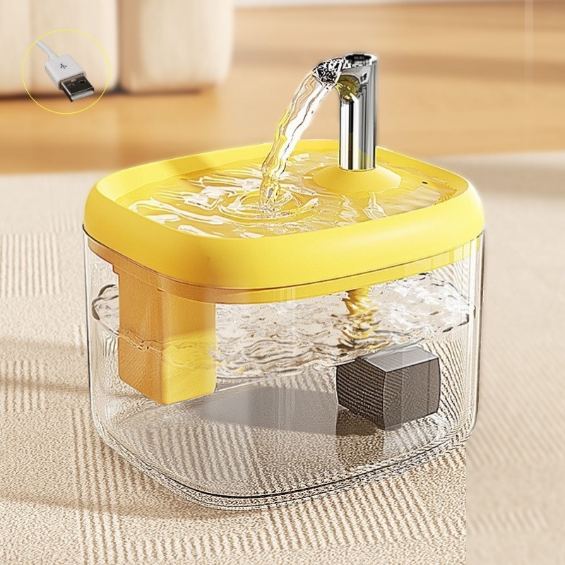 Macska vízforrás automatikus keringéssel – műanyag – Modell SS-869 – Shengshi márka – Kisállat etetőeszközök